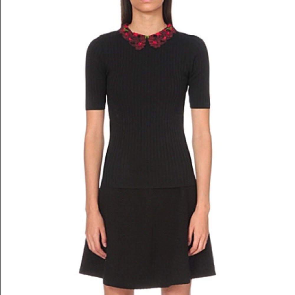 Sandro collared knit top